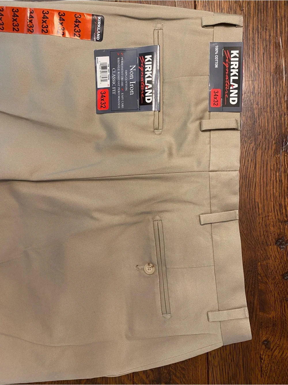 Kirkland Signature Khaki Men's Dress Pants - Classic Tan
